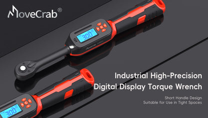 MOVECRAB Digital Torque Wrench，2% Accuracy, Buzzer and LED Flash Notification