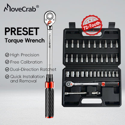Mechanical wrench 5-25N. m, 37PCS bicycle tool set