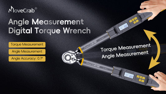 Angle digital wrench,Dual measurement of angle and torque
