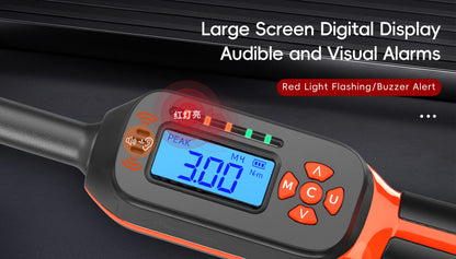 MOVECRAB Digital Torque Wrench，2% Accuracy, Buzzer and LED Flash Notification