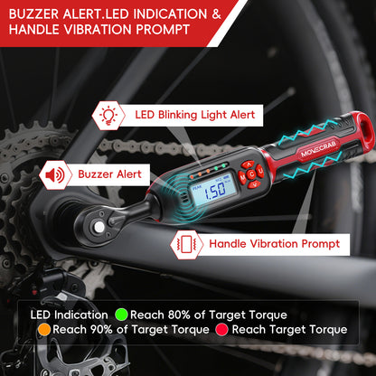 MOVECRAB 40Pcs Bike Digital Torque Wrench Set