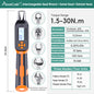 Interchangeable Head Digital Torque Wrench with LED Display - Precision Adjustable Torque Tool for Automotive & Industrial Use