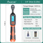 MOVECRAB Digital Torque Wrench，2% Accuracy, Buzzer and LED Flash Notification